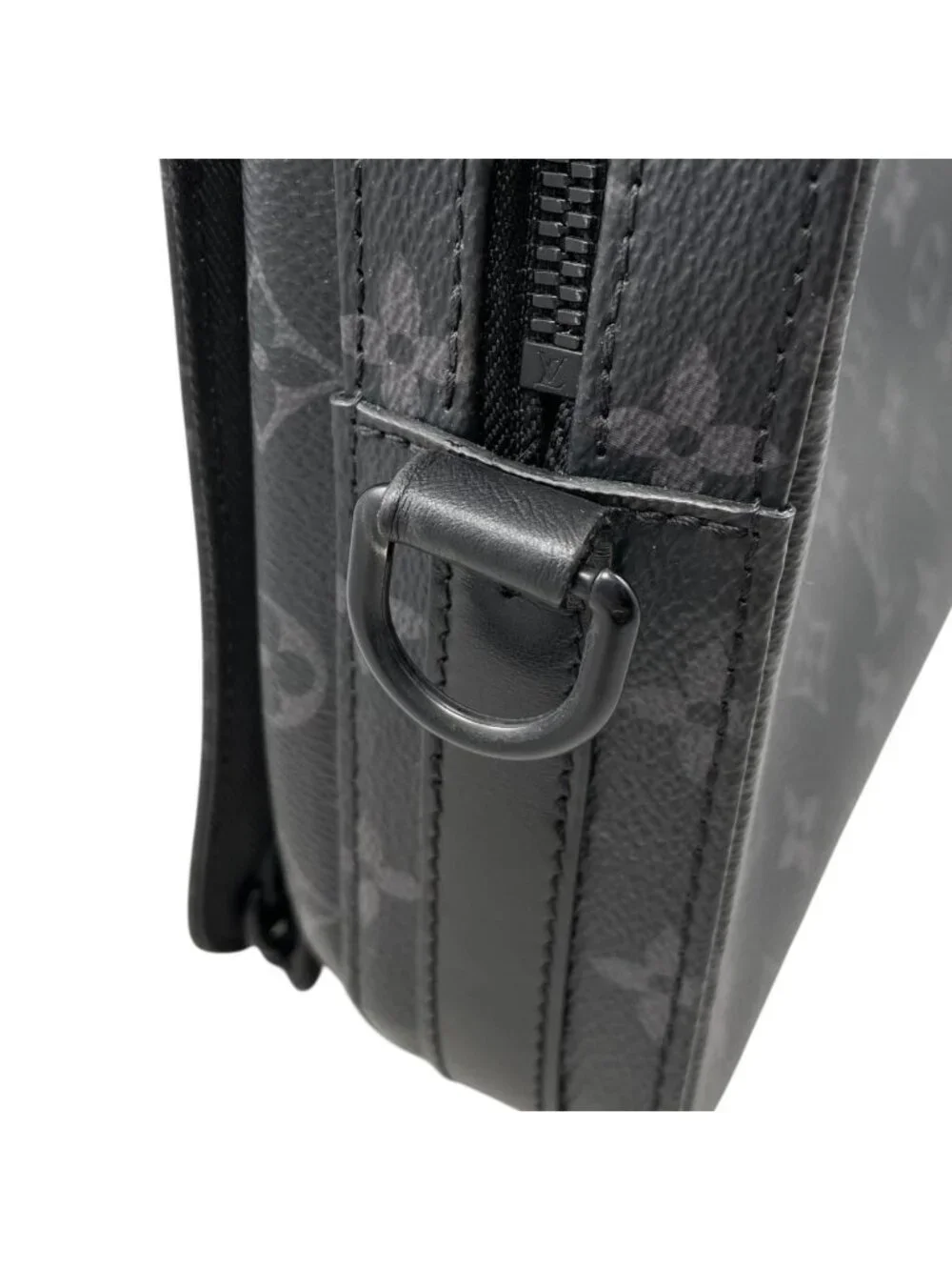 Louis Vuitton Shoulder Bag Steamer Messenger Monogram Eclipse Black
